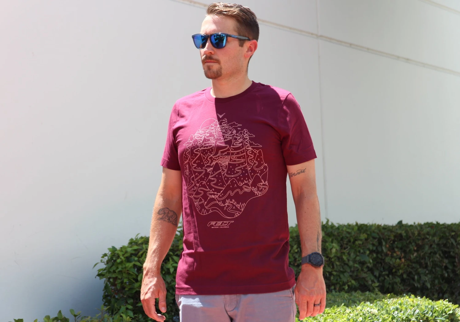 Felt Bicycles Fondo Maroon T-Shirt | Men's 4 Felt Bicycles Fondo Maroon T-Shirt | Men's - Image 2