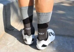 Felt Bicycles Felt 6" Socks - Black -Felt Bicycles Shop grey sock 3