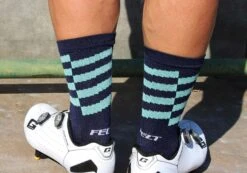Felt Bicycles Felt 6" Socks - Navy -Felt Bicycles Shop navy sock 2